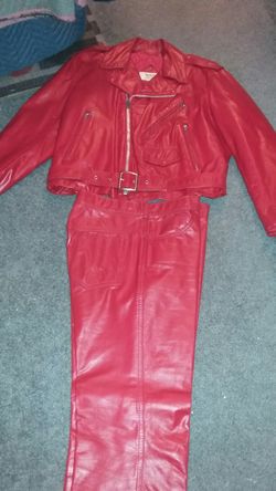 Traje de piel para moto