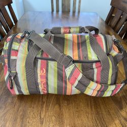 Dakine Brown Rastafarian Canvas 31L Small Girls EQ Duffle Bag, RN# 91245