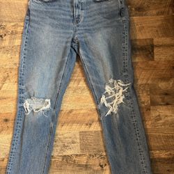 AE High Waisted Ankle Jean 