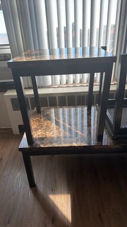 Marble end tables