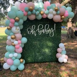 organic balloon arch /Baby Shower-birthday -party-decoration 