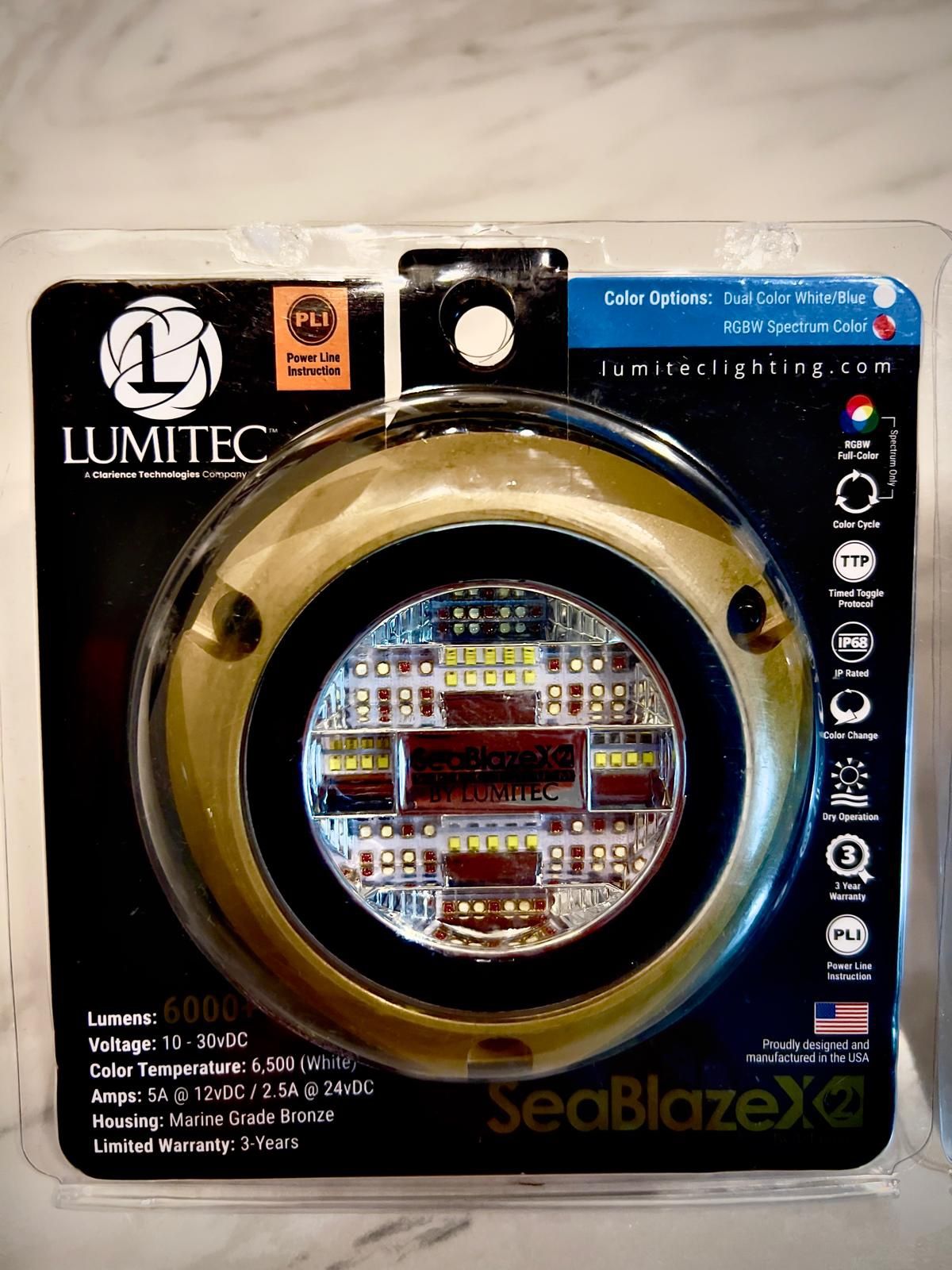 2024 Lumitec SeaBlaze X2 Underwater Light