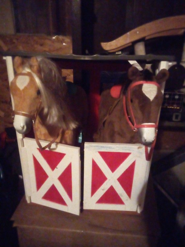 American Girl Doll Horses And Stable 