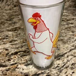 1973 Warner Bros Pepsi Collectors Series FOGHORN LEGHORN Character Glass P