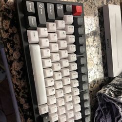 60% Mechanical Gaming Keyboard – Compact RGB, Custom Red/White Keycaps