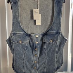 Good American Denim Vest 4XL
