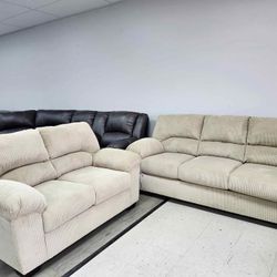 NEW 🚥 $20 Down Payment Finance 🚥SimpleJoy Sofa and Loveseat/ Living Room Set 