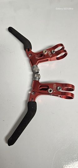 Kooka Brake Levers Vintage anodized red.