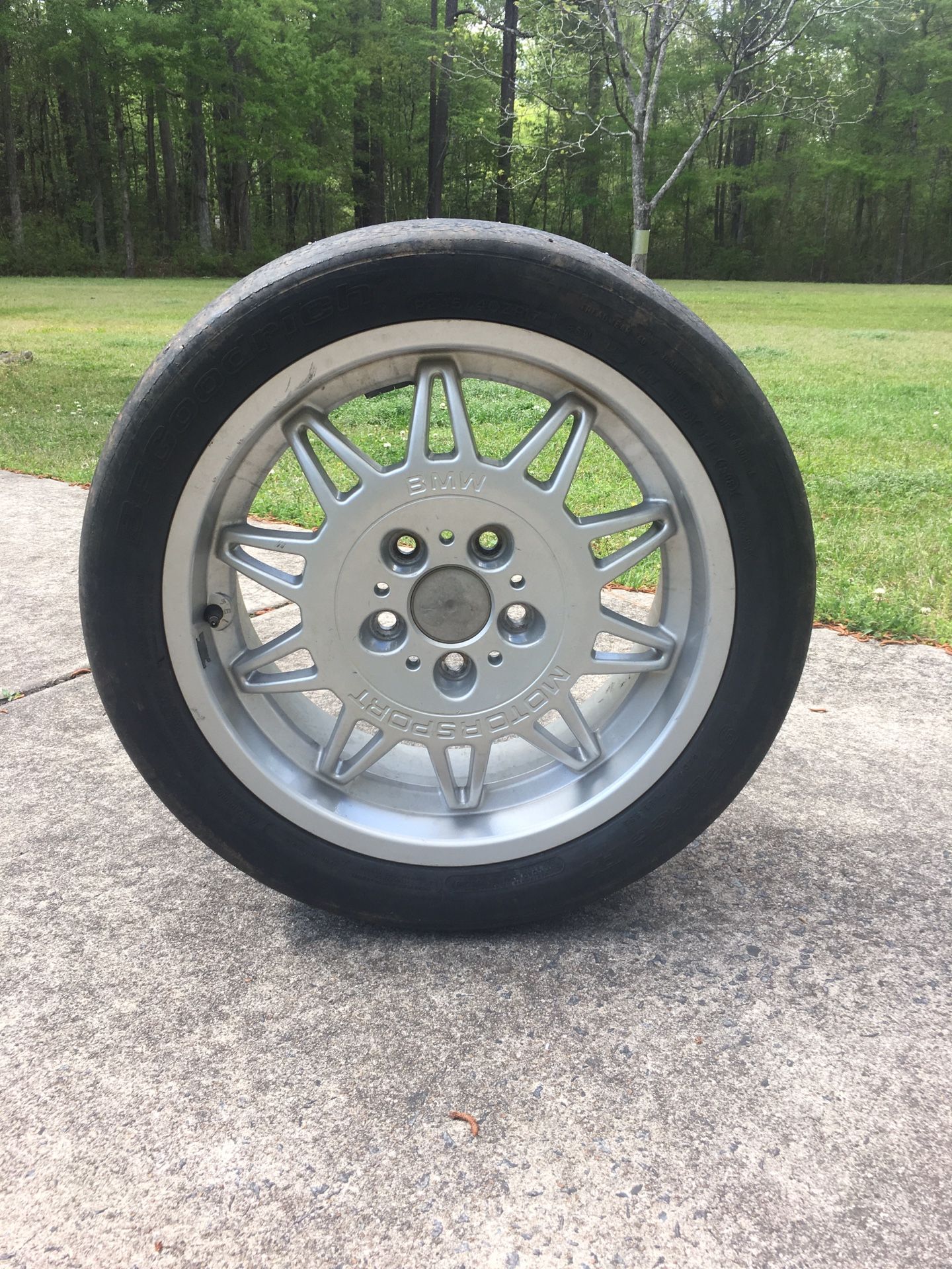 BMW OEM E36 M3 DS1 17" Wheel & Rim | BF Goodrich G Force R1 | 17x7.5