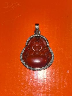 10k Gold & Diamond Buddha Pendent