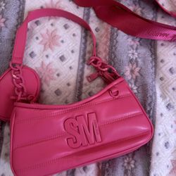 pink steve madden purse 