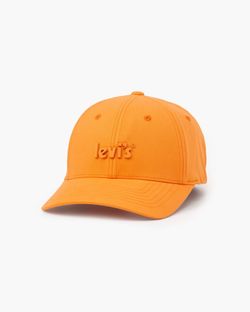 New Levi's orange Poster Logo Flexfit Cap