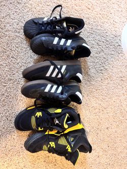 3 Pairs Used Sneakers Adidas and Jordan