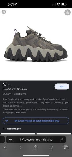 Eytys - Men's Gray Halo Chunky Sneakers for Sale in Los Eytys - Men's Gray Halo Chunky Sneakers for Sale in Los