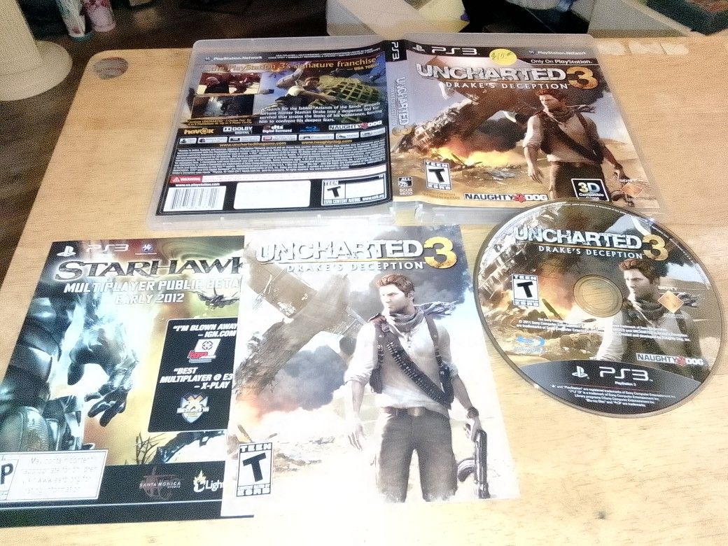 PS3 Game Uncharted 3 Drake's Deception