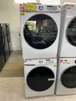 Samsung set washer 4.5 cu ft and dryer 7 cu ft