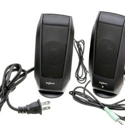 Logitech S120 Computer 2.0 Stereo Speakers, New In Box. 3.5mm Headphone Jack