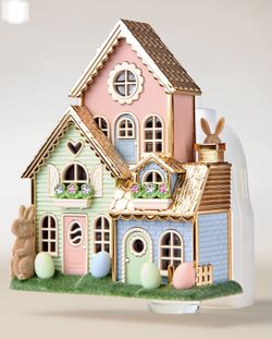 Trending! BATH & BODY WORKS💕🌷🐰EASTER VILLAGE 🐰🌷💕Nightlight Projector Wallflowers Fragrance Plug
