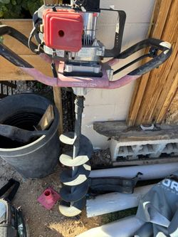 predator gas-powered earth auger