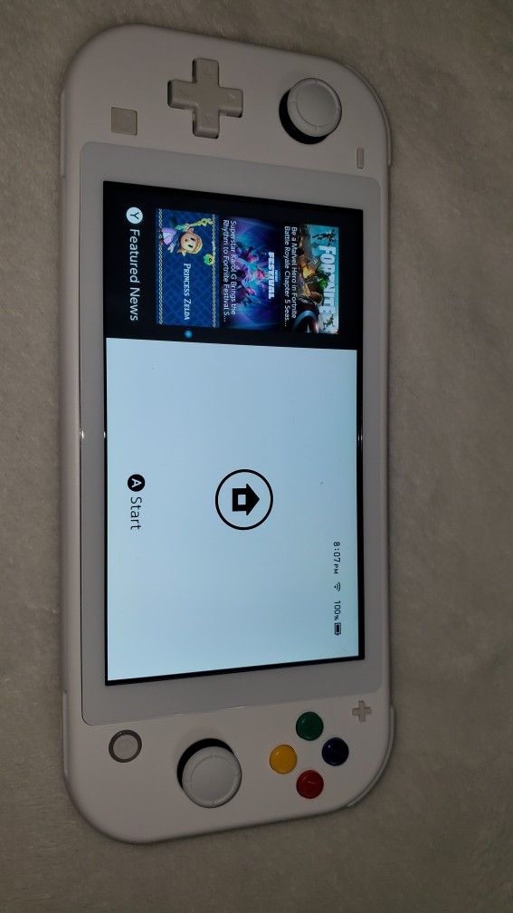 Custom (WHITE) NINTENDO SWITCH LITE