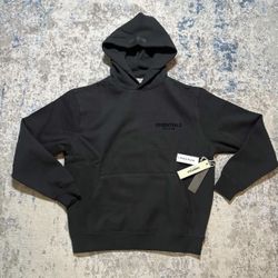Black Essential Hoodie 