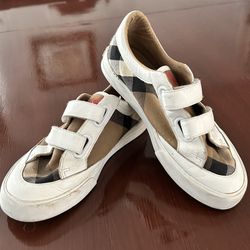 Burrberry Kids boys Mini Heacham sneakers plaid White 