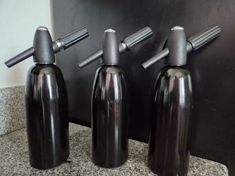 3 items Soda Siphon,1L Portable Nostalgic Seltzer Water Maker Kit for Drinks.