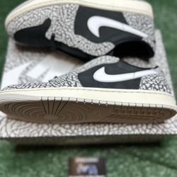 Jordan 1 Low Elephant Print