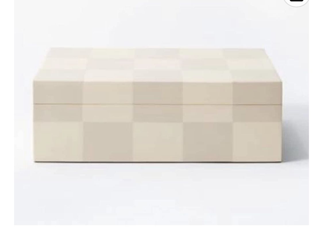 Large Checkered Resin Box - Threshold™ designed with Studio McGee