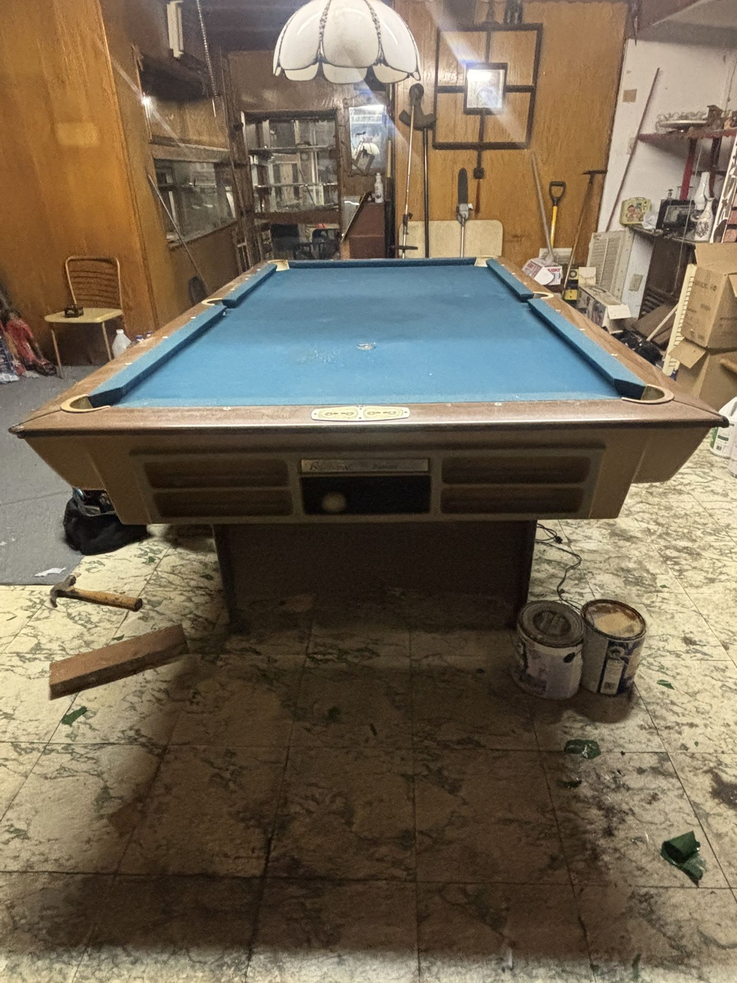 1960's Vintage Brentwood pool table