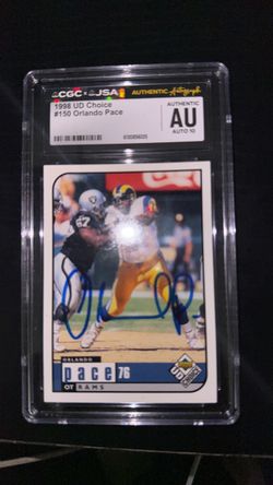 Orlando Pace On card Auto