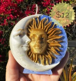Moon And Sun Candle