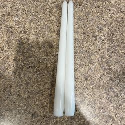 White Stick Candles 