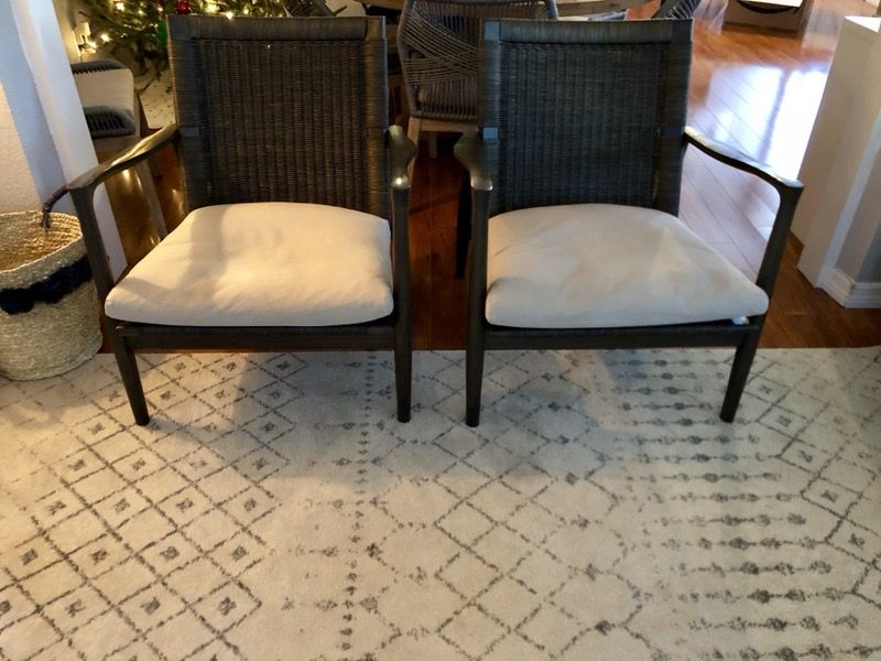 Crate Barrel Sebago Chairs Set of 2 for Sale in Saint Petersburg FL OfferUp