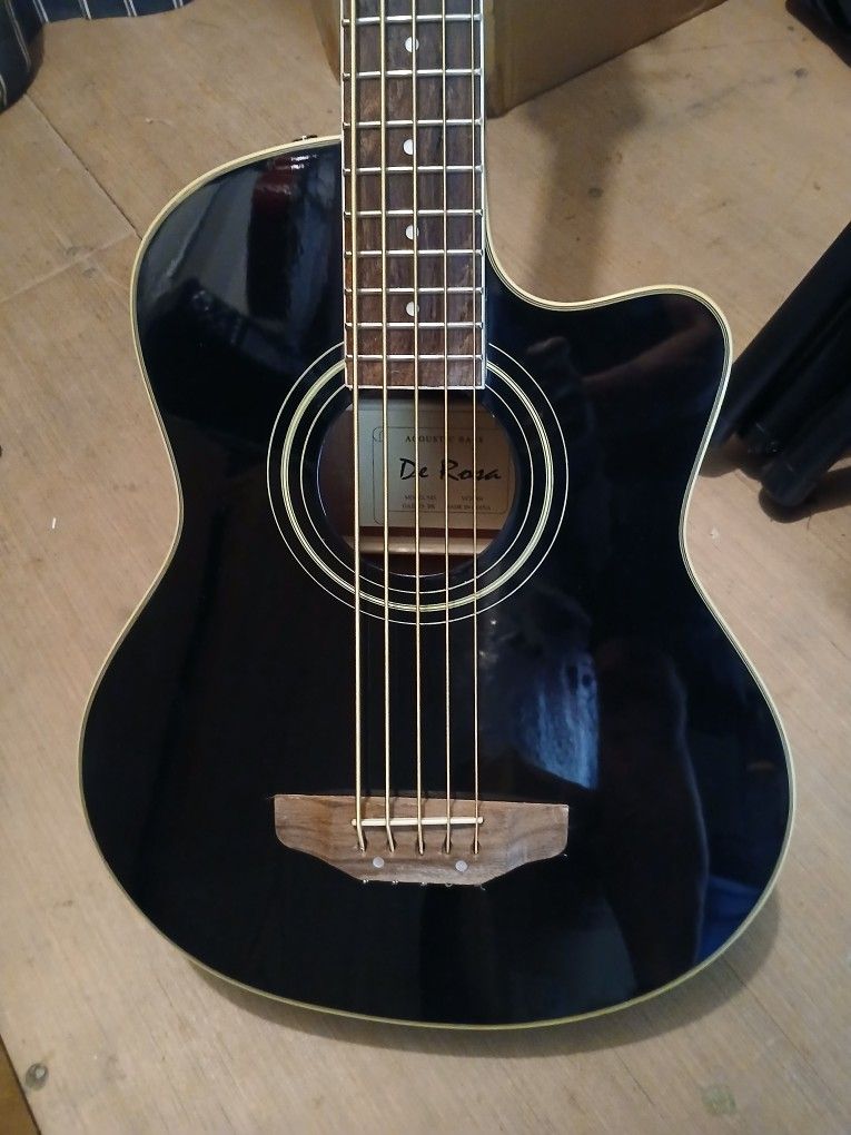 Brand New 5 String Acoustic Electric Bass Guitar