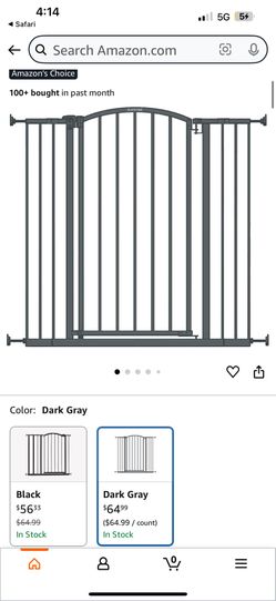 Summer Infant Extra Tall Decor Safety Pet and Baby Gate, 28” - 38.25” Wide, 36" Tall, Install In-between Rooms, Doorways and Stairways, 20” Wide Door 