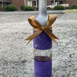 Wine and Dine🍷🕯️🌆   /  Custom Wine bottle 