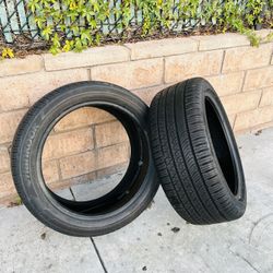 235/45R18 PAIR of USED Tires 18" Hankook & Pirelli 