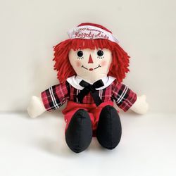 Raggedy Andy 2015 100th Anniversary Handmade by Aurora 16” Red Soft Doll