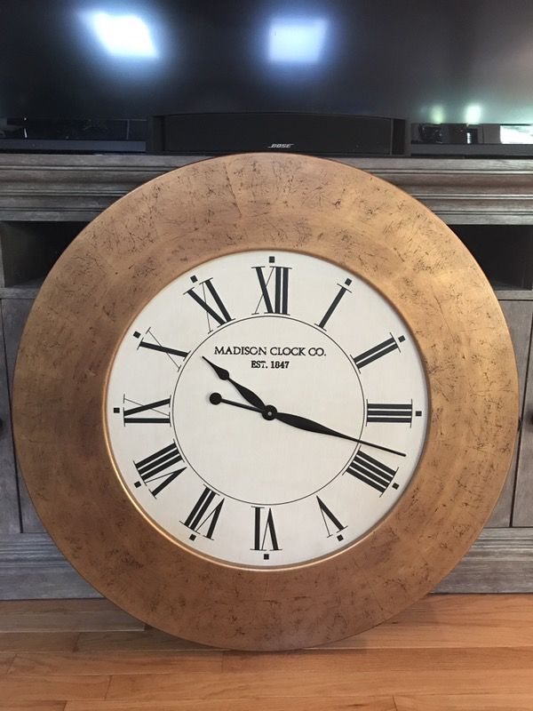 Oversized Madison Clock Co. Est 1847