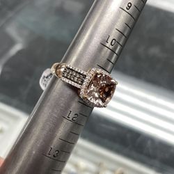 10k rose gold diamond 145859-2 