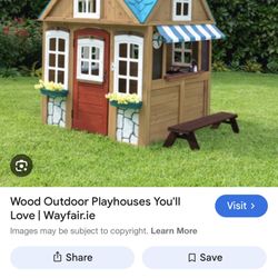 Kid Cedar Play House Set