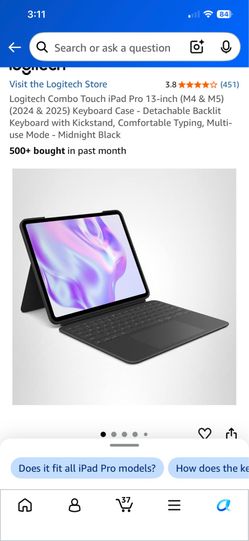 Keyboard case for iPad Pro 13 inch (m5)