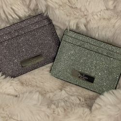 Purple And Green Pocket Wallets - Sparkly