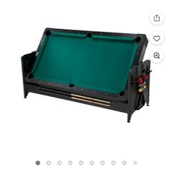 Fat Cat Pockey 7' 2-in-1 Billiards and Air Hockey Game Table