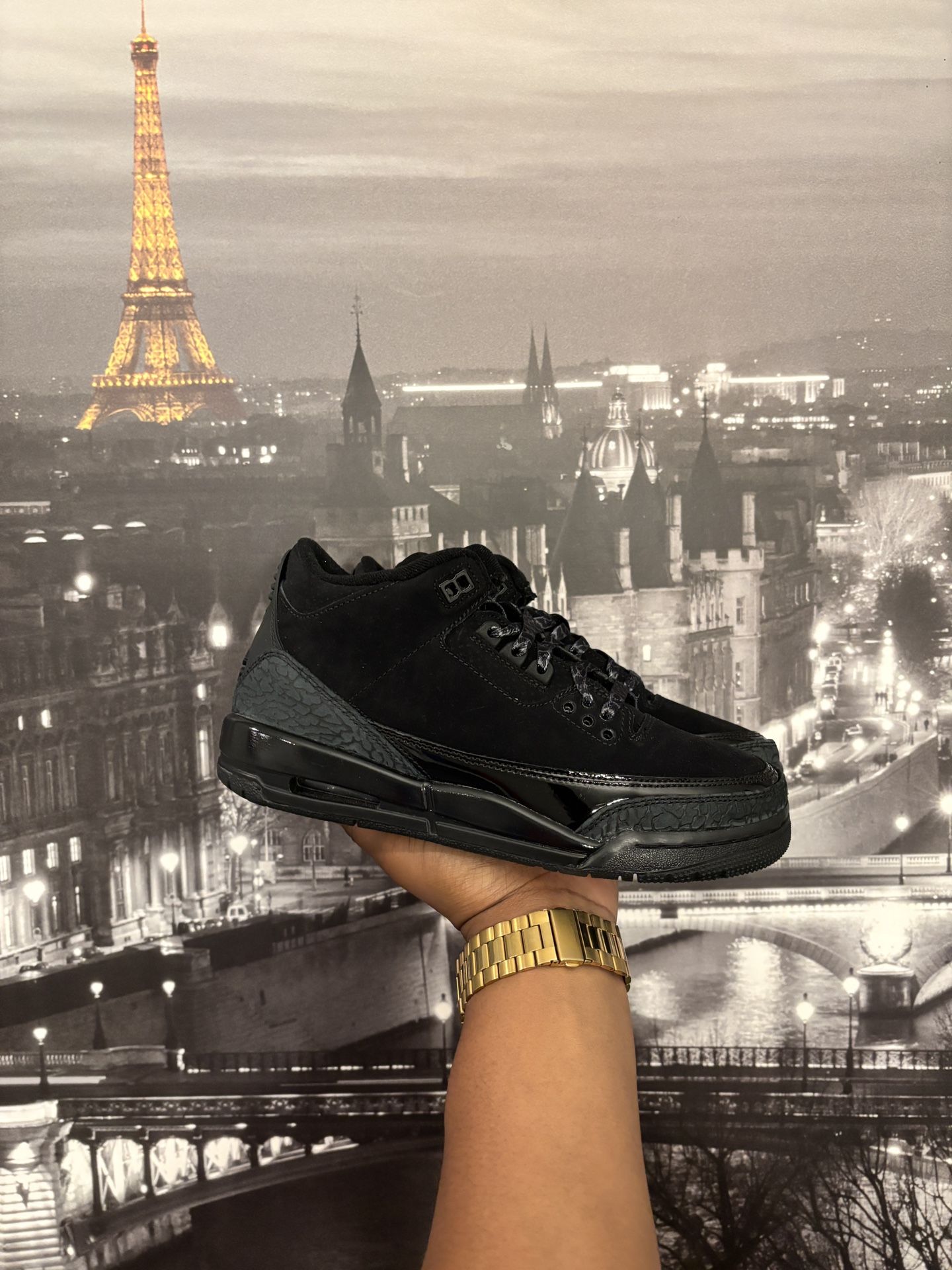 Size 7 Black Cat 3s