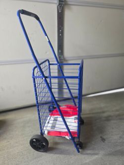 Heavy Duty Folding Shopping Cart / Grocery Cart with Wheels