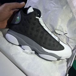  Air Jordan 13 ” Black Flint” Black/University Red-Flint Grey-White