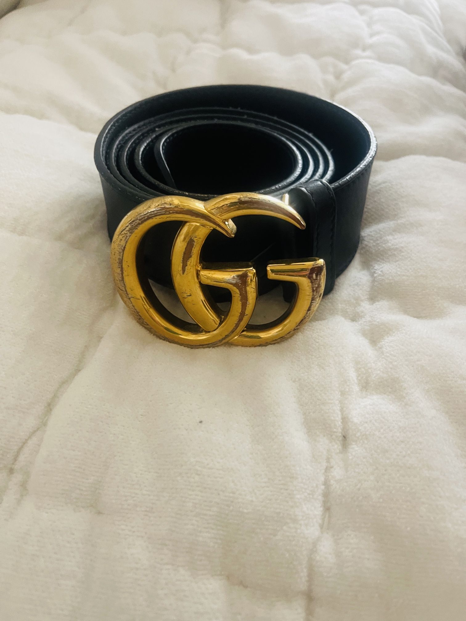 Genuine Gucci Belt Black Leather 