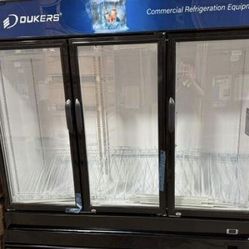 3 Door Glass Door Merchandiser Cooler Refrigerator 